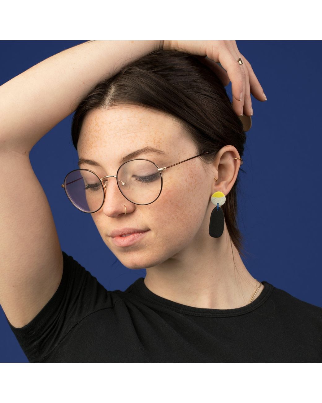 By Chavelli Multicolor Miro Abstract Drop Earrings