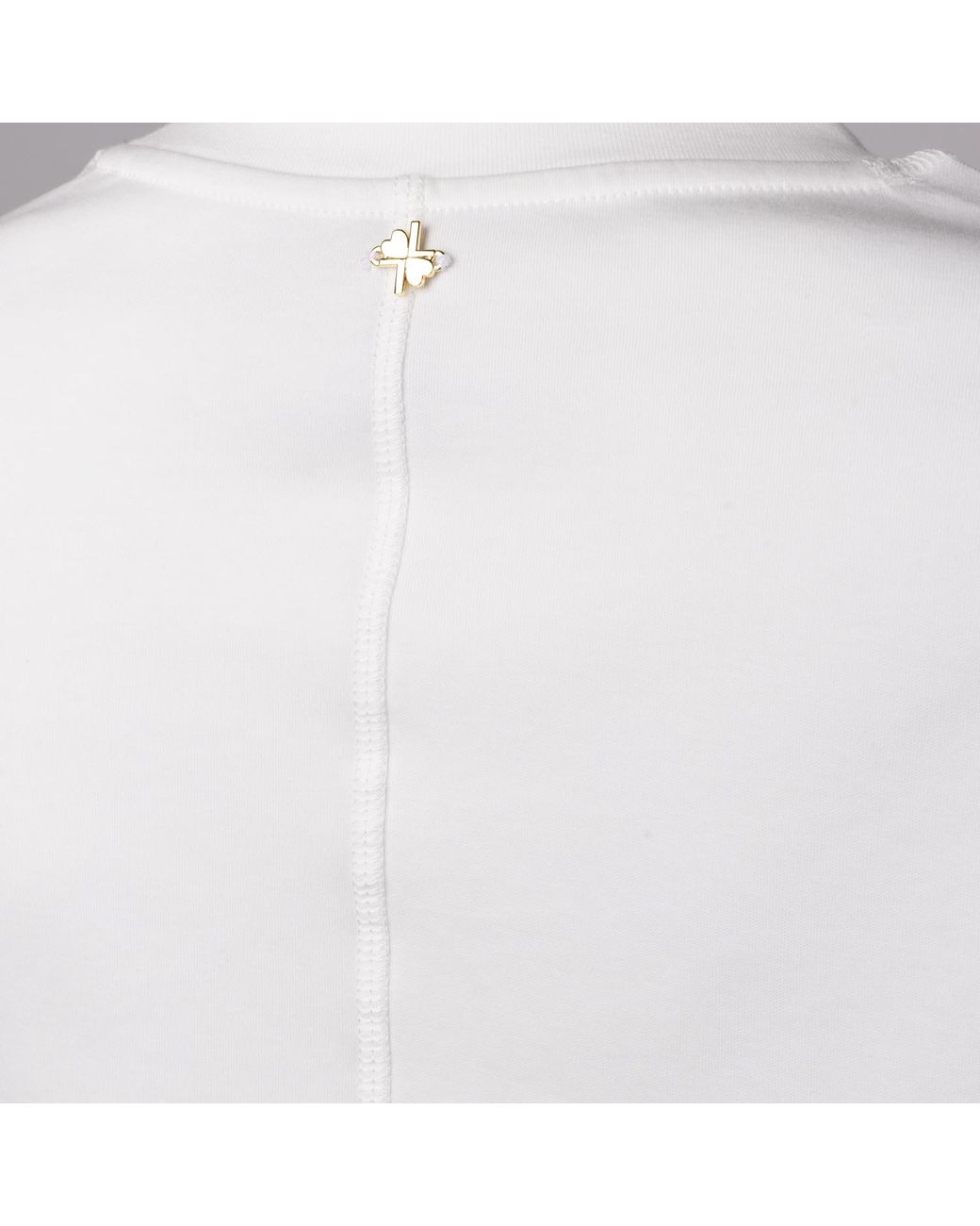 House of Laines London White Neutrals Laines Couture Embellished Cream Organza Corsage Brooch T-Shirt