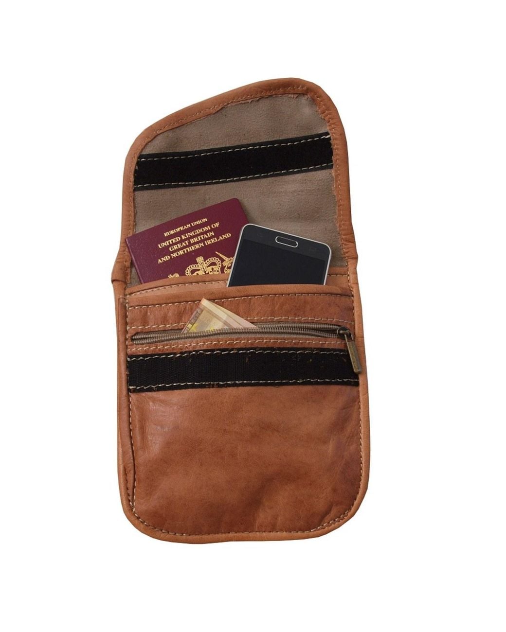 Berber Leather Brown Neutrals The Kenitra Travel Pouch