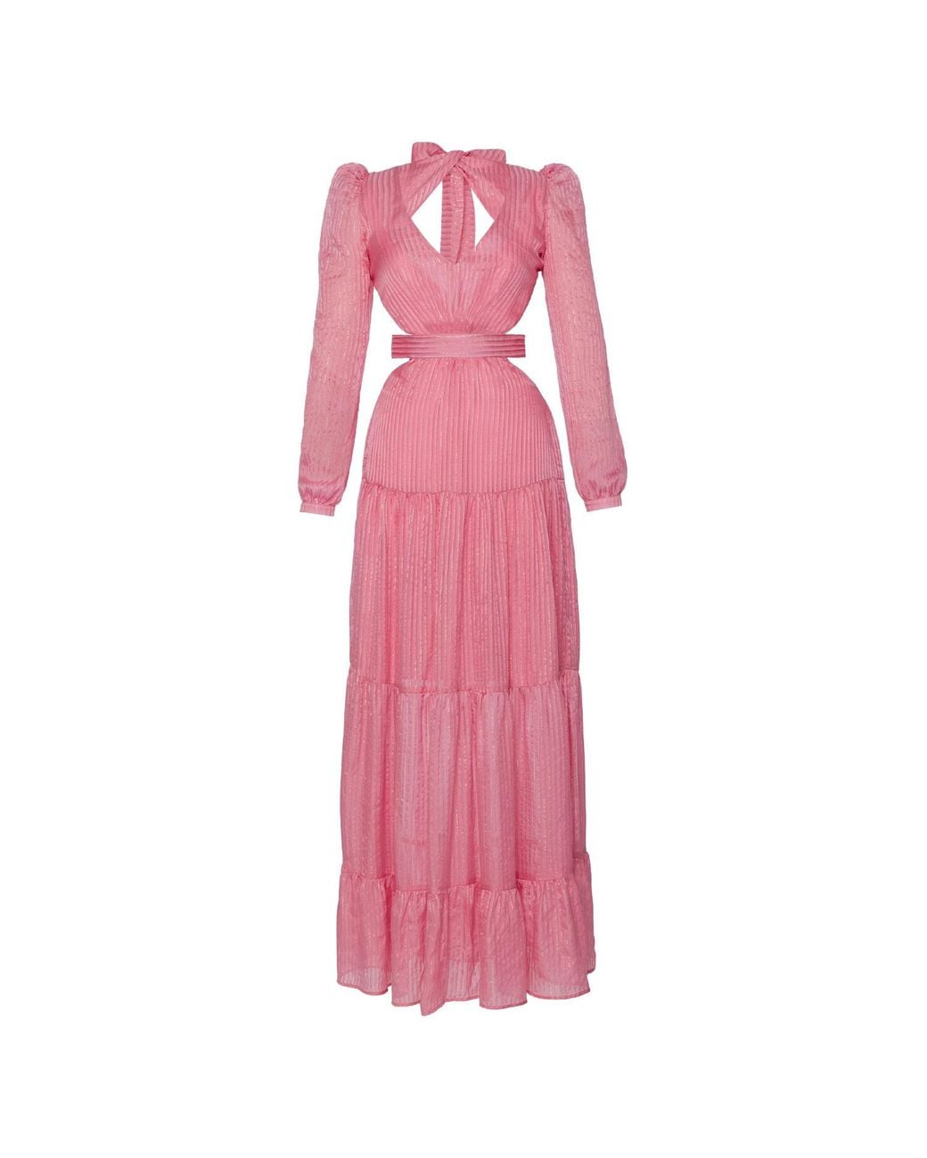Anse Victorin Pink Elly Silk Maxi Dress