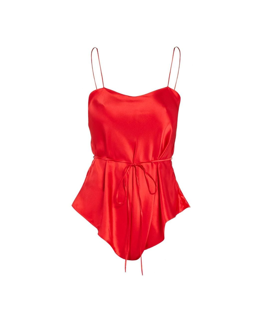 Maguy De Chadirac Red Classic Silk Teddy
