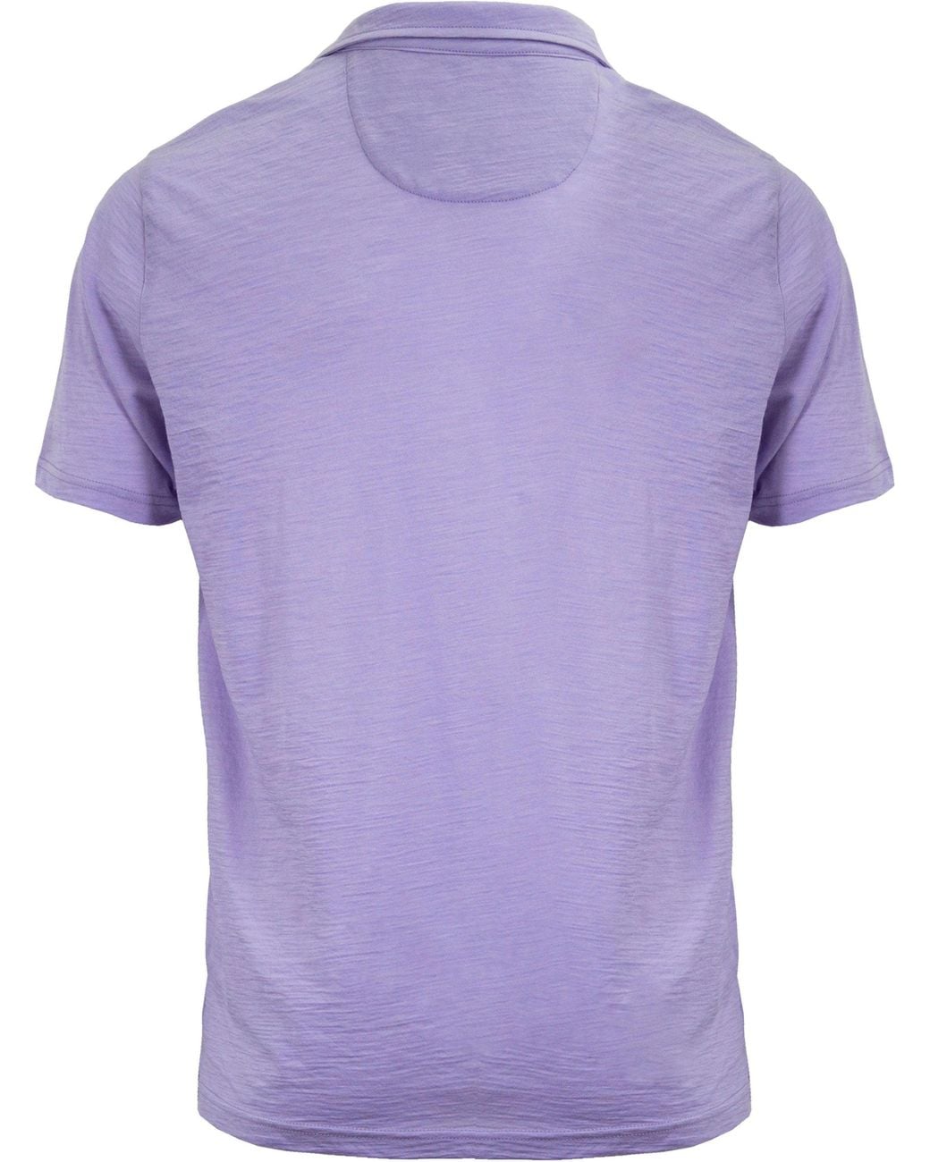 Lords of Harlech Purple Bobby Merino Jersey Collared Shirt for men