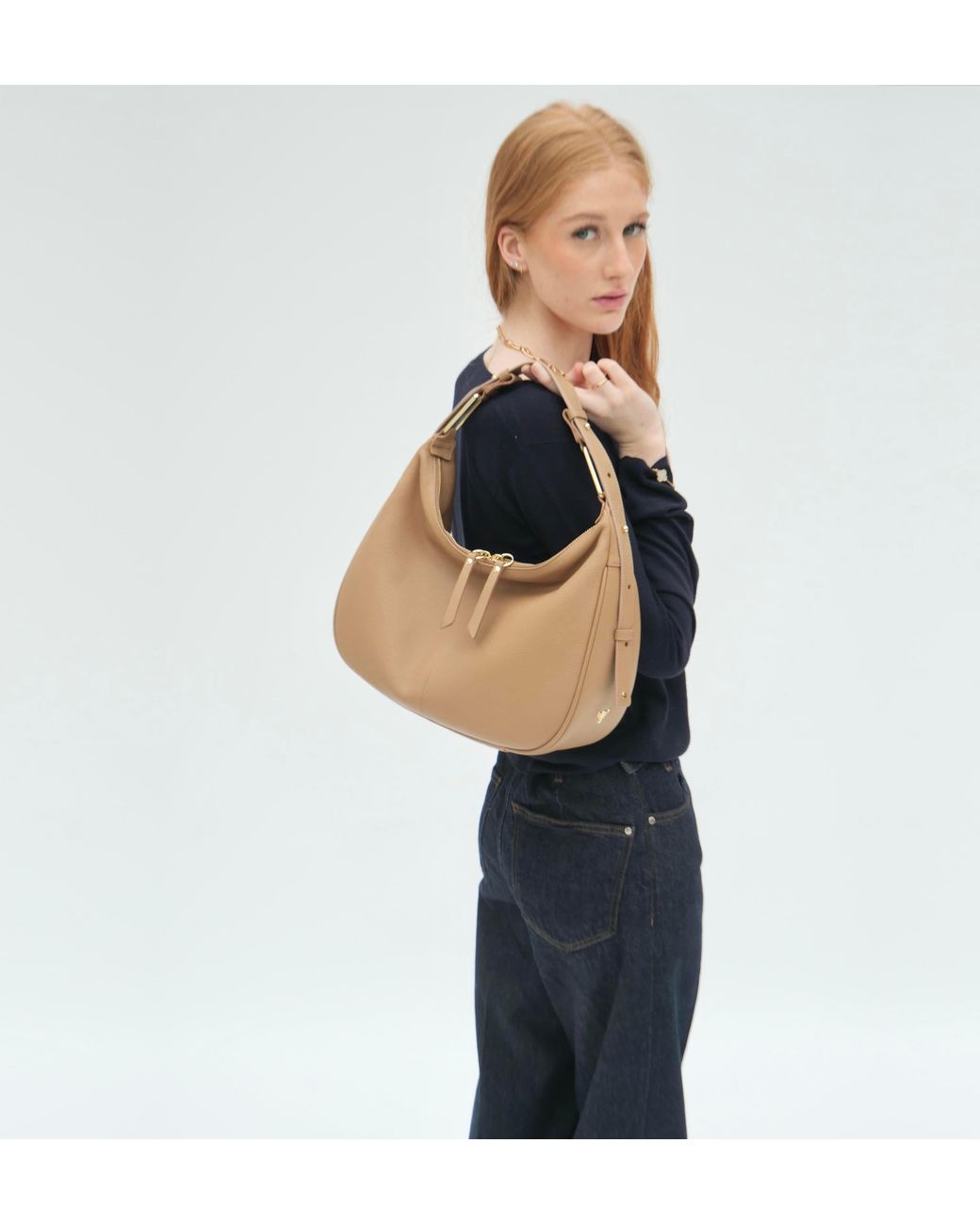 Apatchy London Brown Neutrals The Charlie Camel Leather Bag