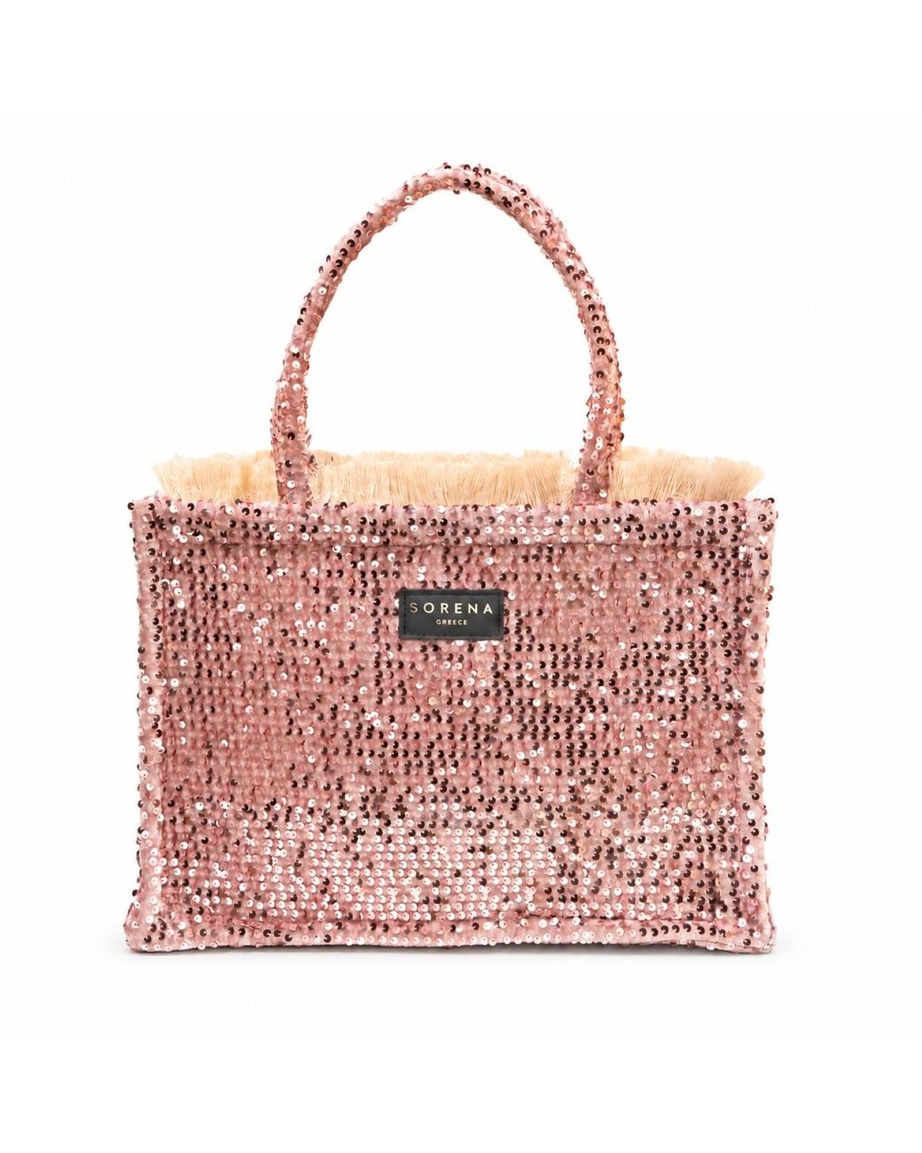 Sorena Pink Rose Rose Glam Medium Tote Bag