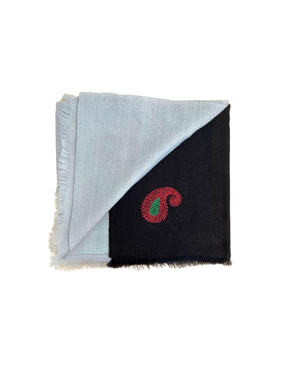 Heritagemoda Gray Handmade Wool Silk Scarf
