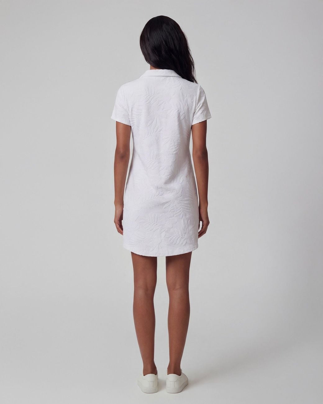 Lords of Harlech White Josephine Terry Toweling Dress