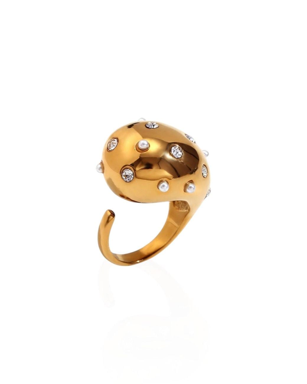 Kybele Studio Metallic Disco Ring
