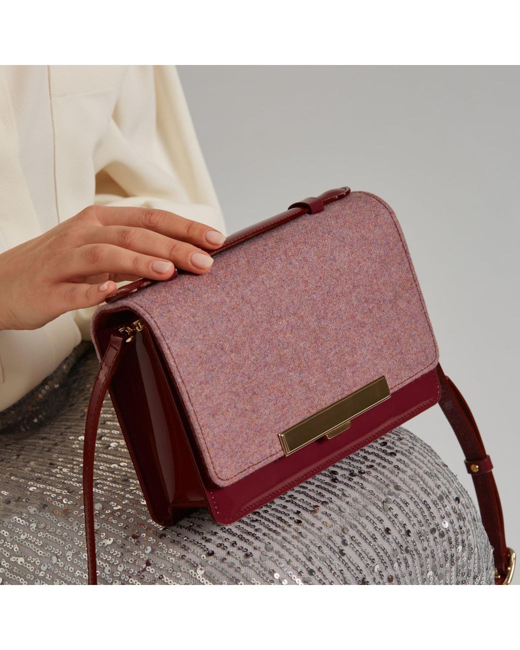 Danni Ro Purple Dr. Clutch- Compact Purse