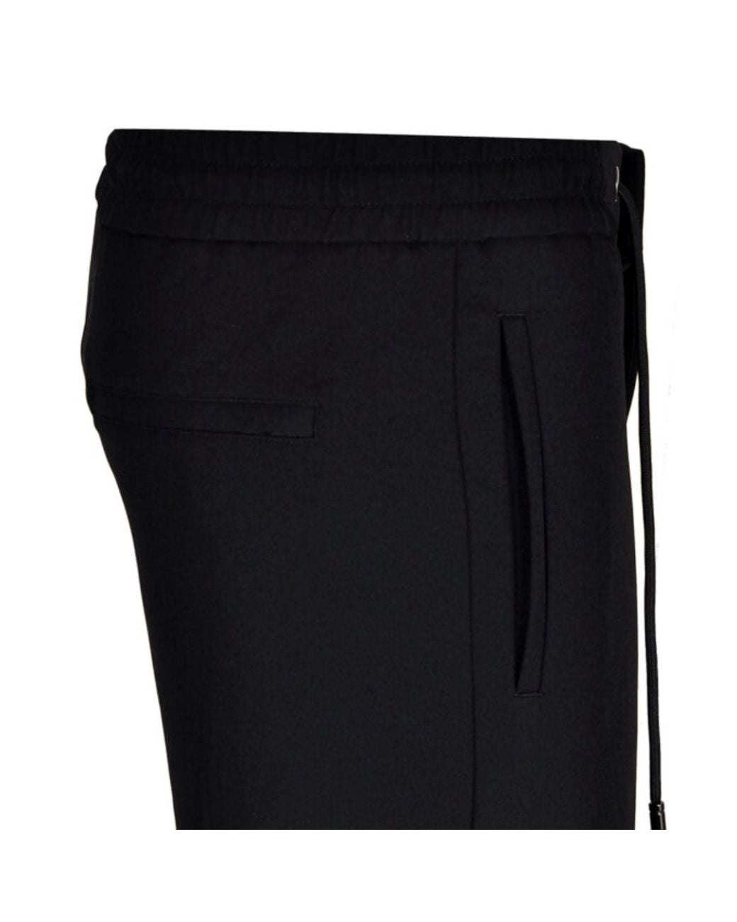 DAVID WEJ Black Ashford Drawstring Trousers With Cargo Pockets – for men
