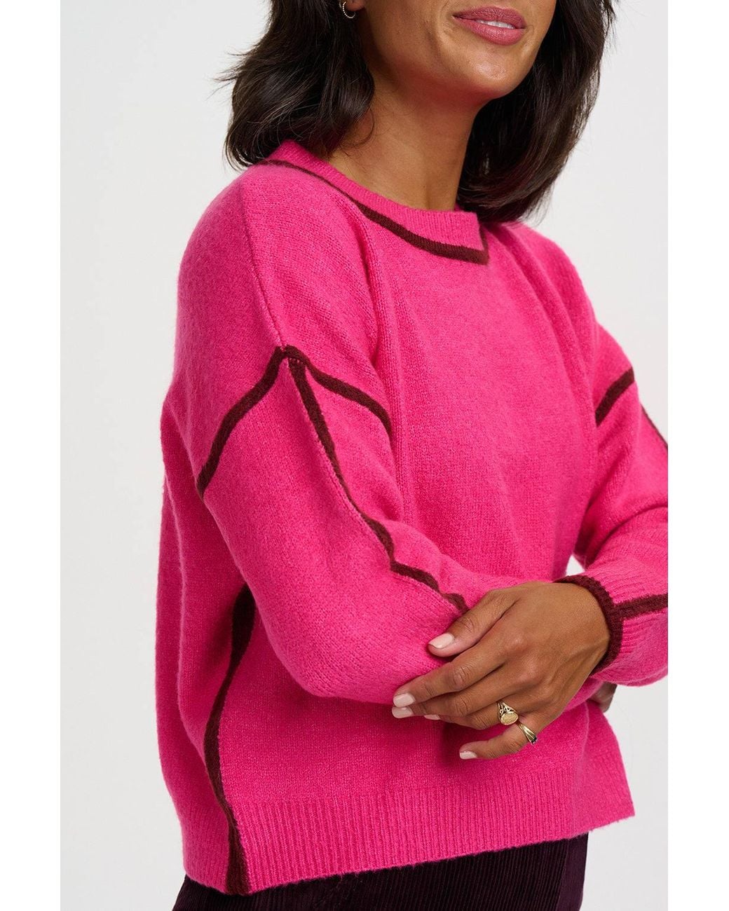 Sugarhill Pink Rozalia Jumper Burgundy