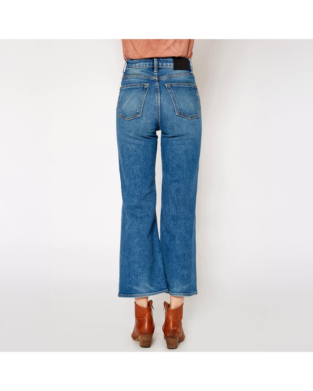 NOEND Blue Queen Wide Leg Crop Jeans