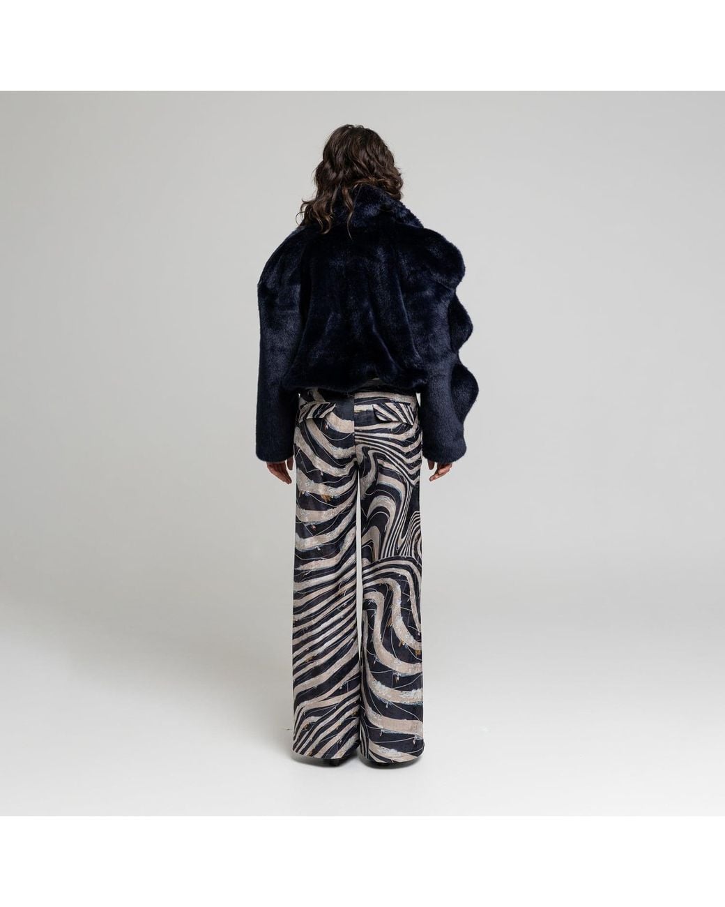 ARTISTA Blue Thia Mid-Rise Pants