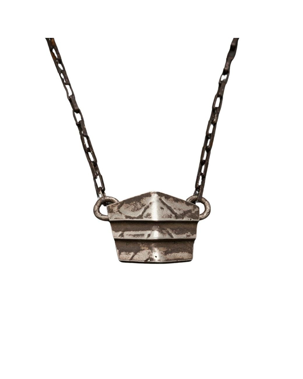Zula Jewelry + Design Brown Shield Necklace for men