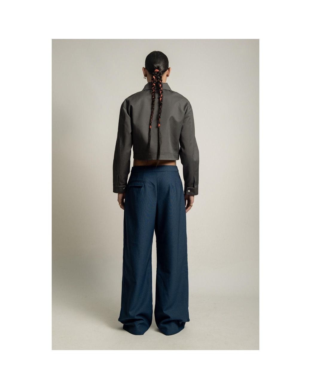 Van Brussel Blue Avery Wave Trouser