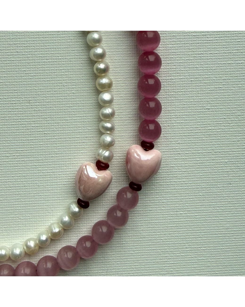 Larsuu Pink Amour Rose No. Two Necklace