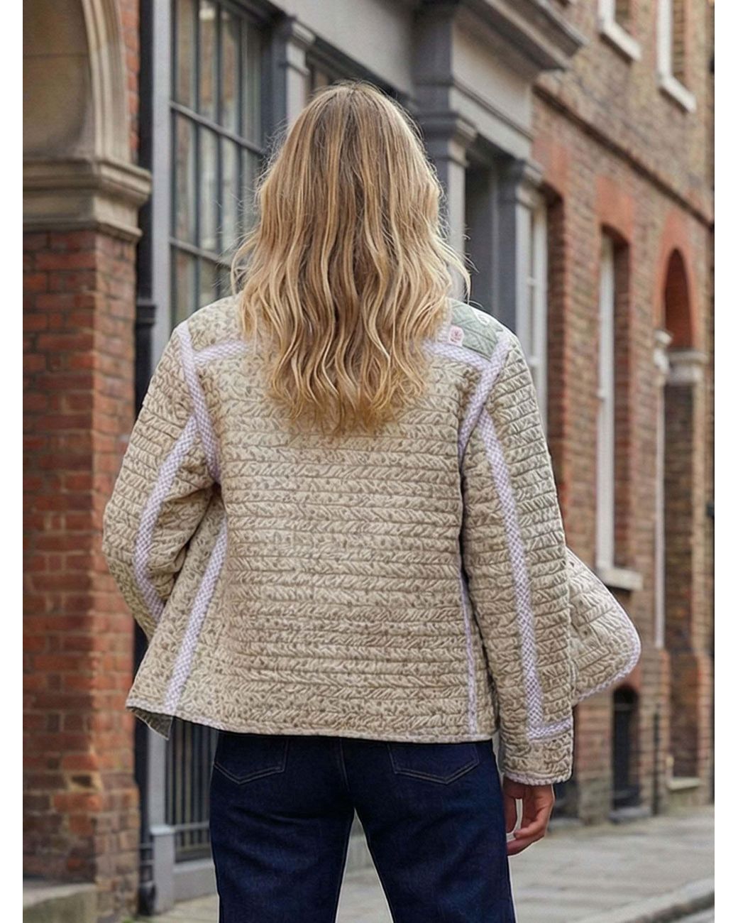 The Well Worn Green Chloe Jacket – Reversible Vintage Quilt Jacket