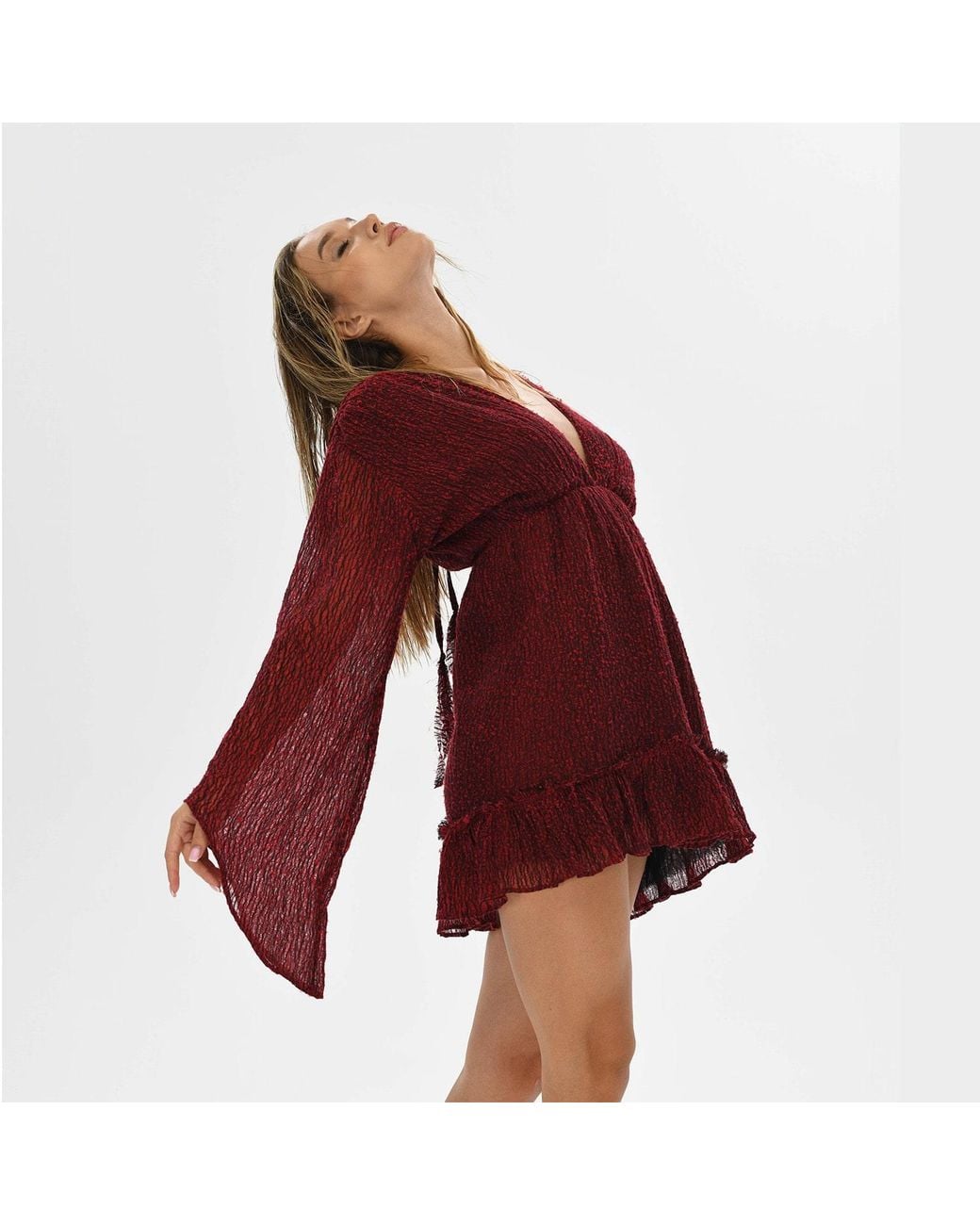 Zhenabia Red Ember Mini Dress