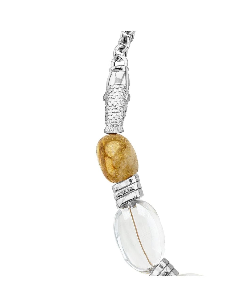 Corso Jewelry Metallic Biwa Citrine Choker