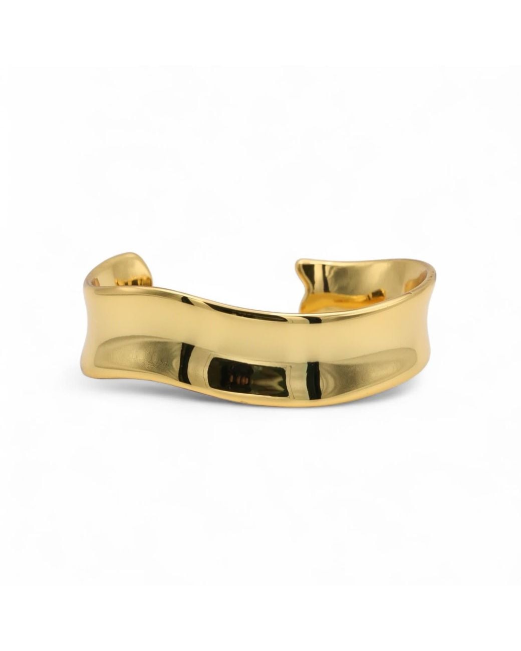 Miss Cecilia Yellow Curve Cuff Bangle