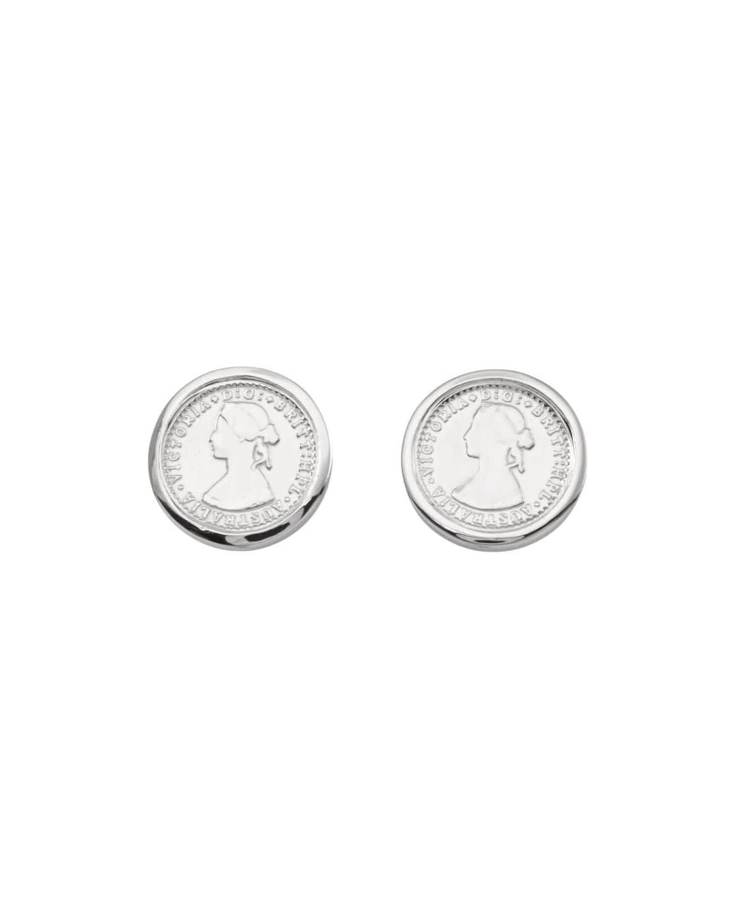 Von Treskow Metallic Micro Coin Studs