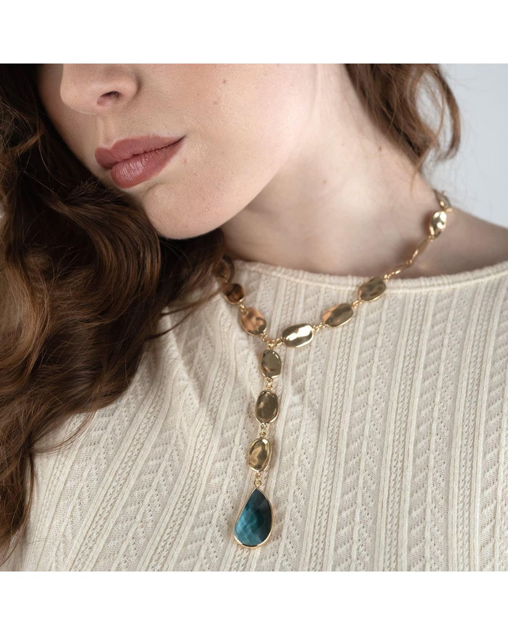 Rare Matters Jewelry Metallic Golden Drift Necklace