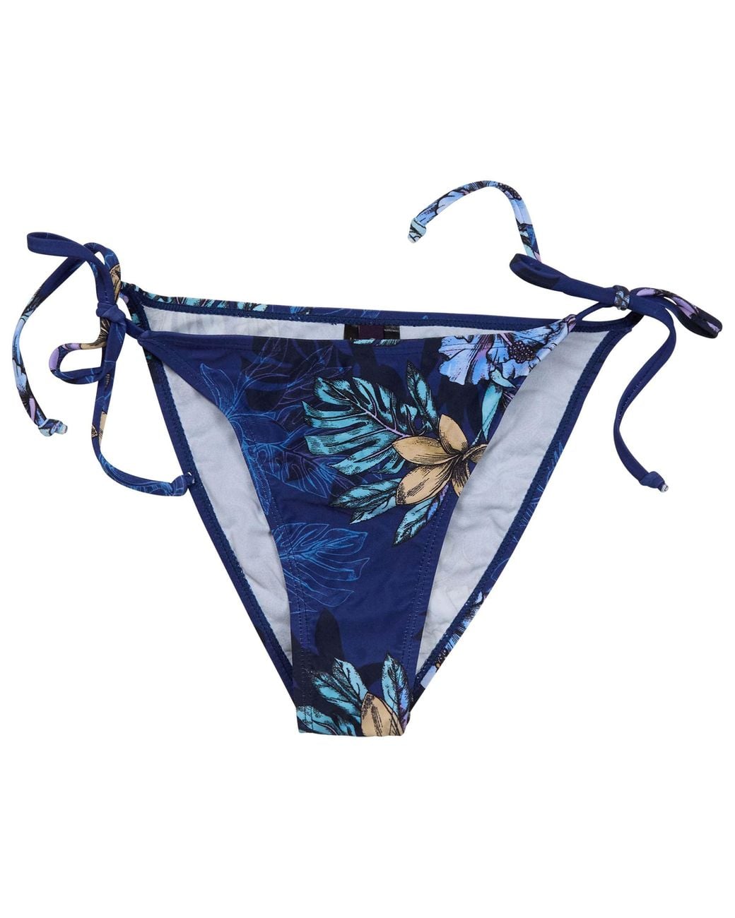 Lords of Harlech Blue Bonita Exotic Floral Bikini Bottom