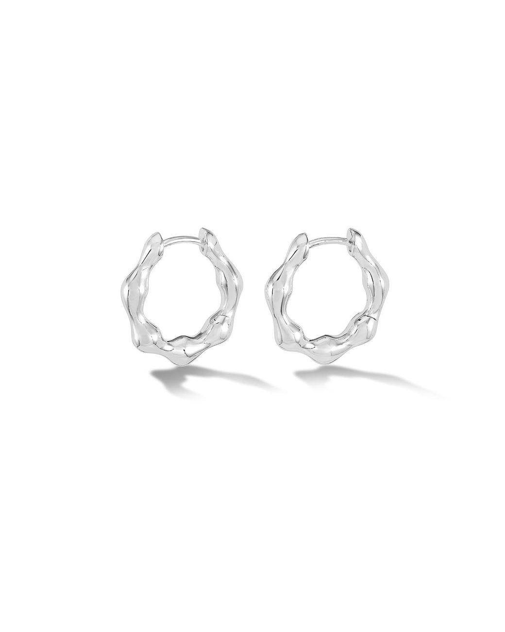 Dower & Hall Metallic Waterfall Huggie Hoops