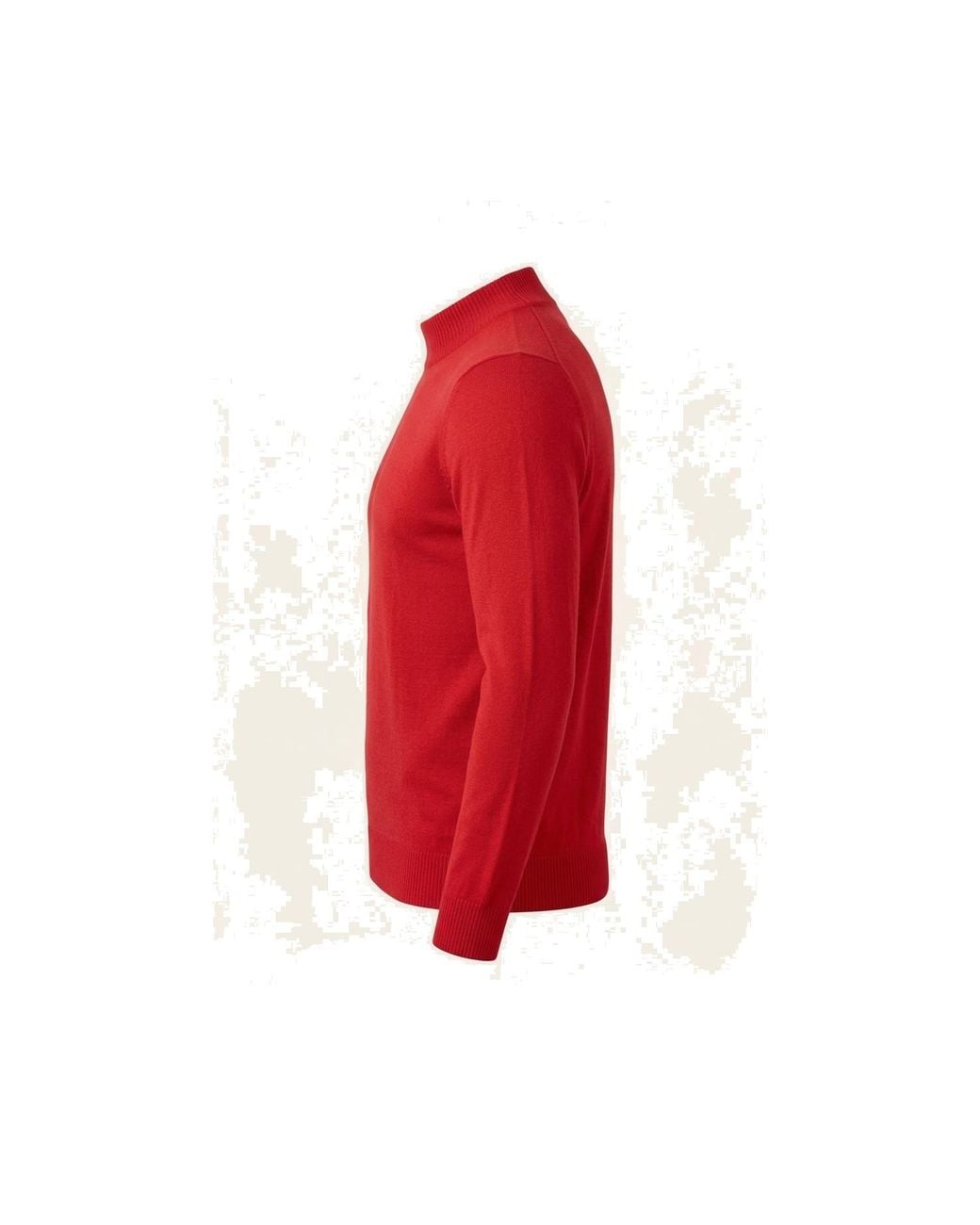 Ron Tomson Red Mock Neck Relaxed Sweater for men