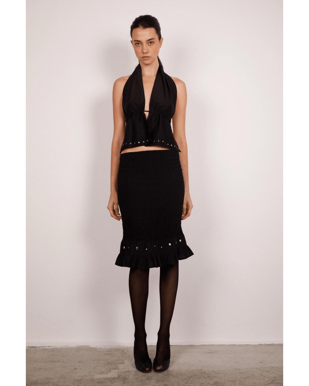 Par & Escala Black Lou Top