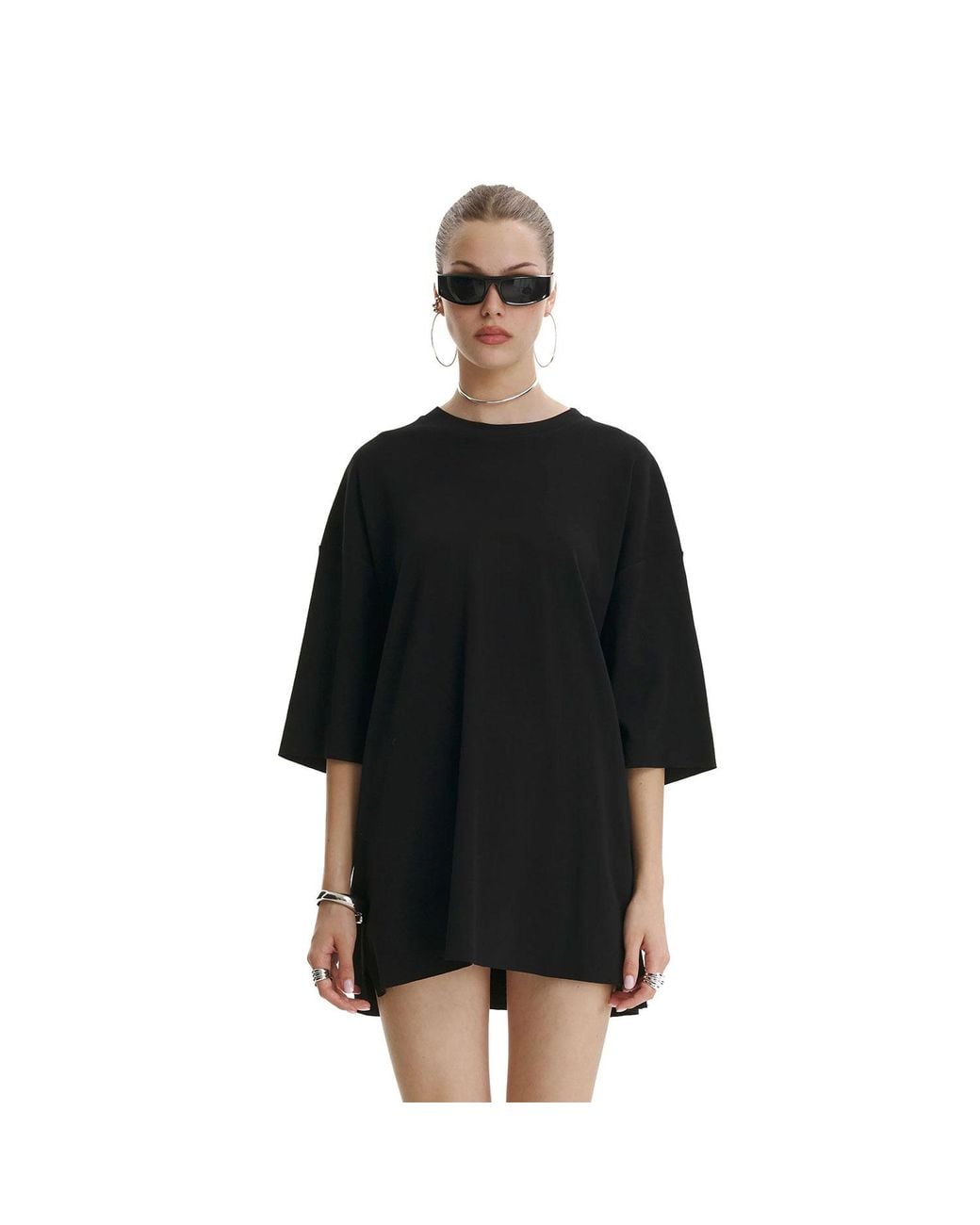 mysimplicated Blue Oversized T-Shirt With Not My Circus Design W