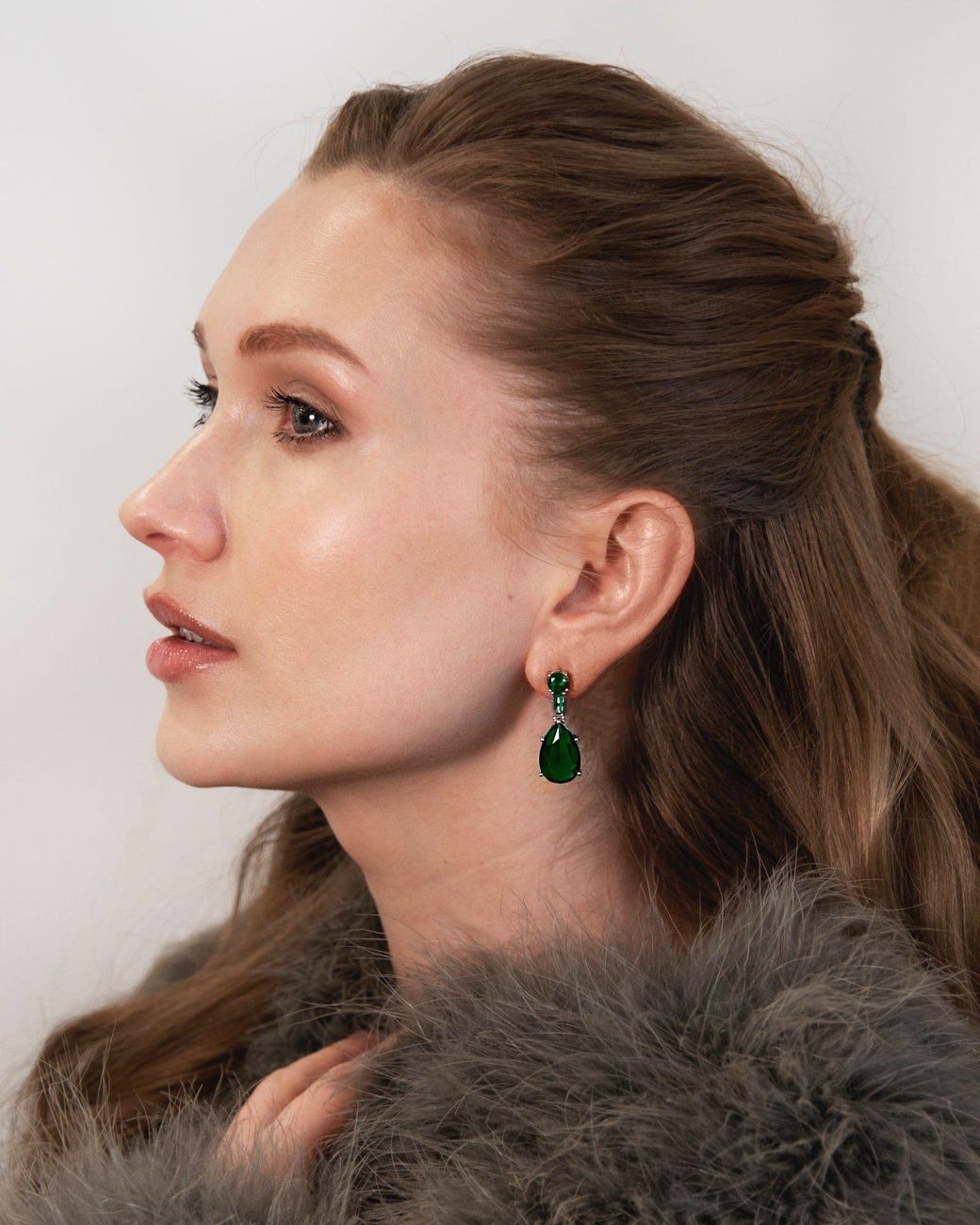Stephanie Browne Australia Green Gala Earrings