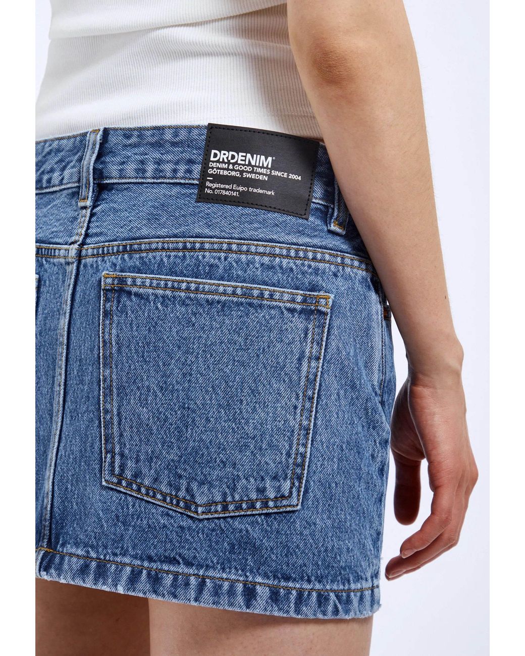 Dr. Denim Blue Tiggy Mini Skirt