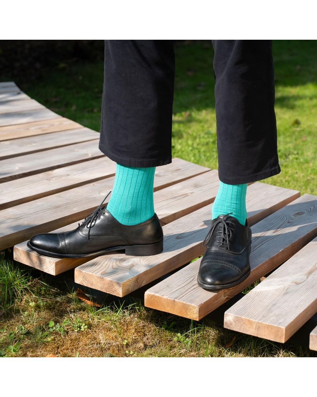 Peper Harow - Made in England Green Three Pack Essential Socks for men