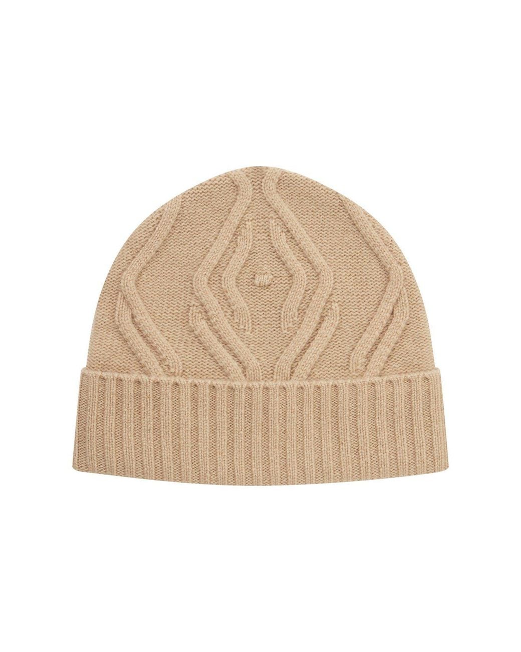 Loop Cashmere Natural Neutrals Cable Beanie