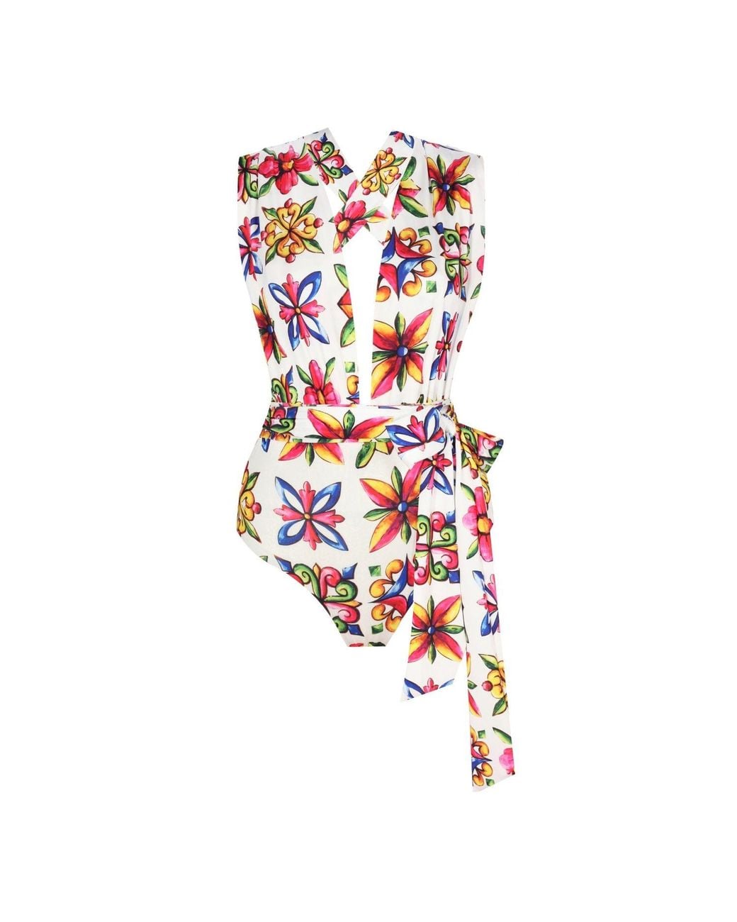 Nur Karaata White Sicilia Swimsuit