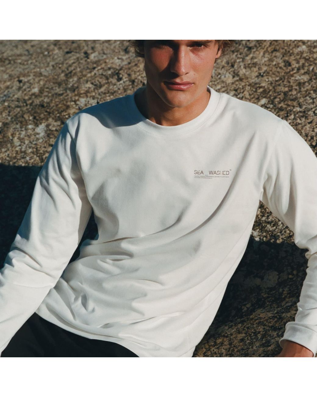 Sea_Washed White Neutrals Sw X Tjw Classic Long Sleeve, Trompe Surf for men