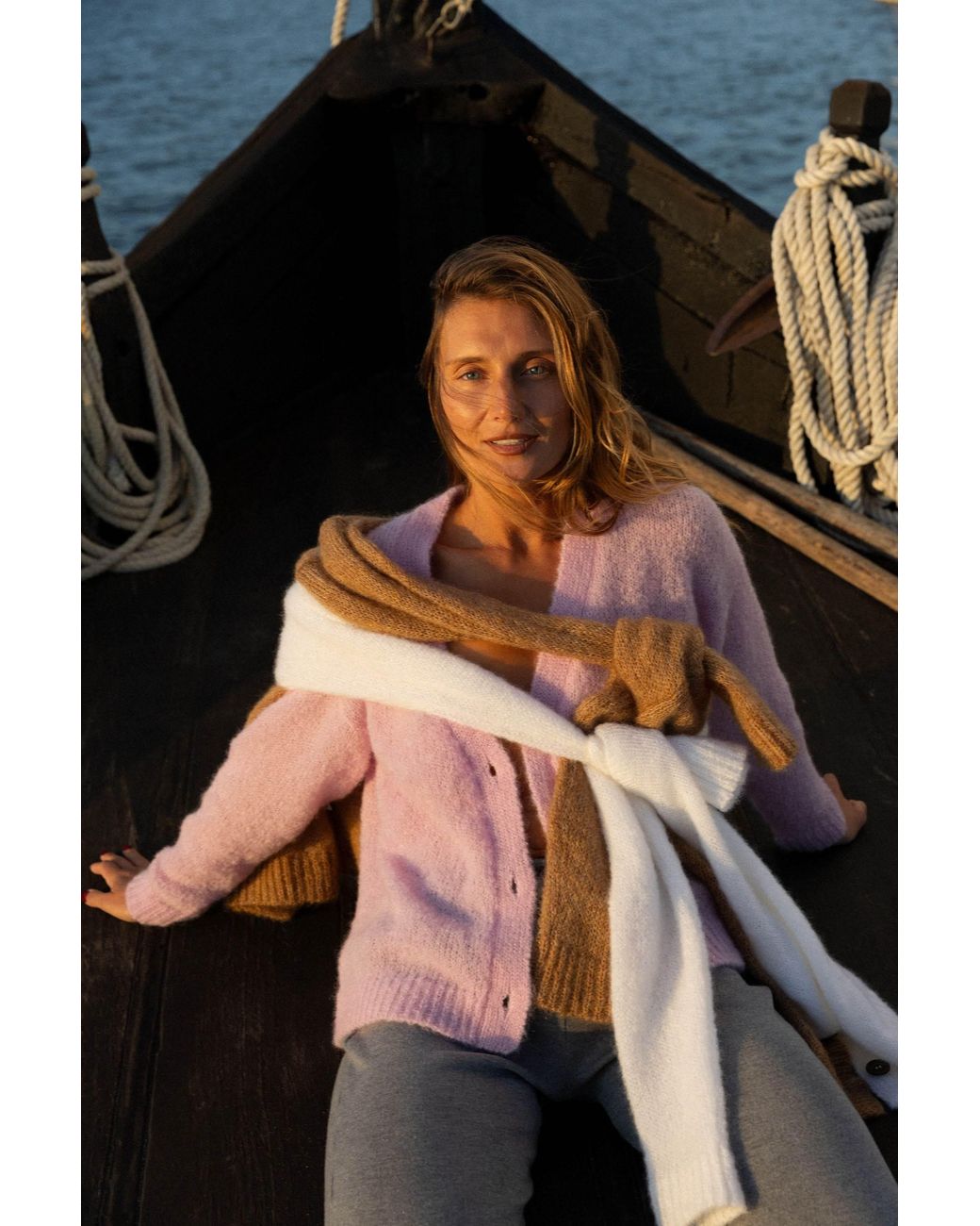 SALANIDA Pink Melody Mohair Cardigan