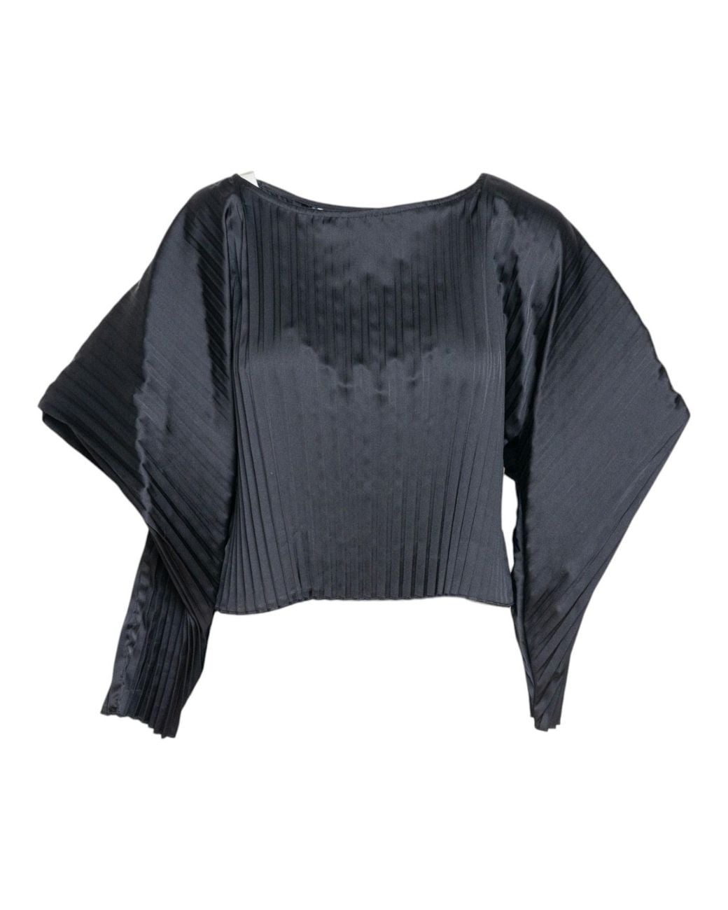 ARTISTA Black Echo Pleated Blouse