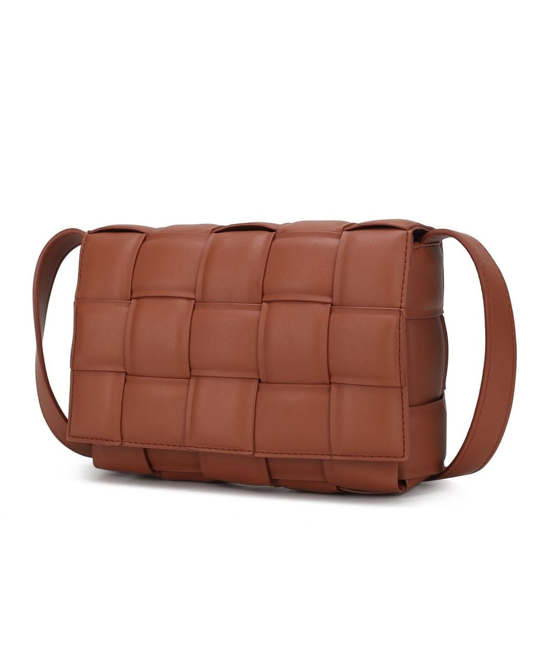 Mkf Collection - J'omor Brown Ginger Woven Shoulder Bag