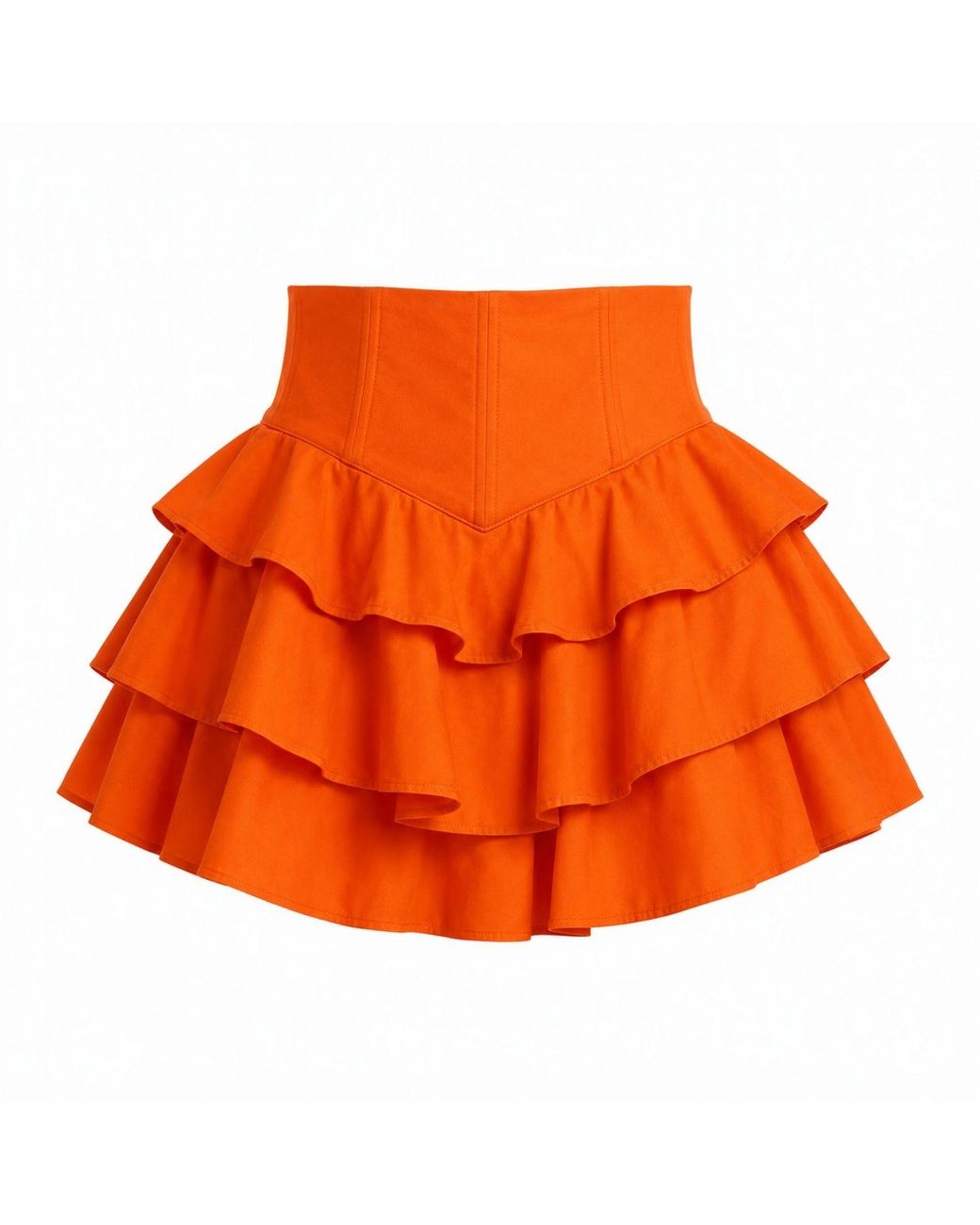 Ofuure Orange Dilara Mini Skort