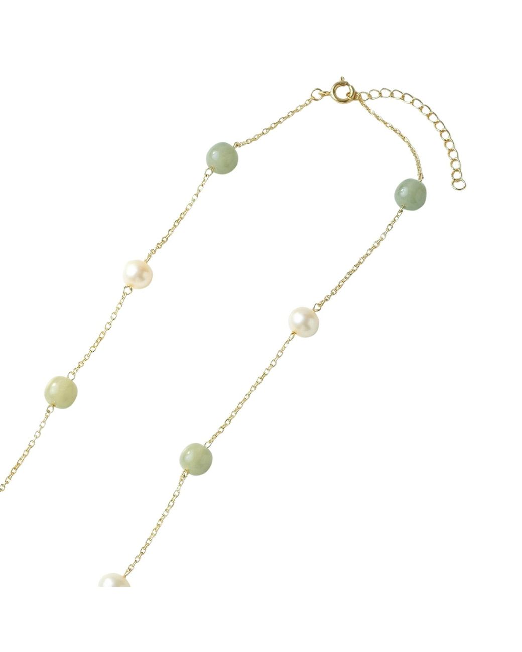 seree Metallic Olivia Jade And Pearl Necklace
