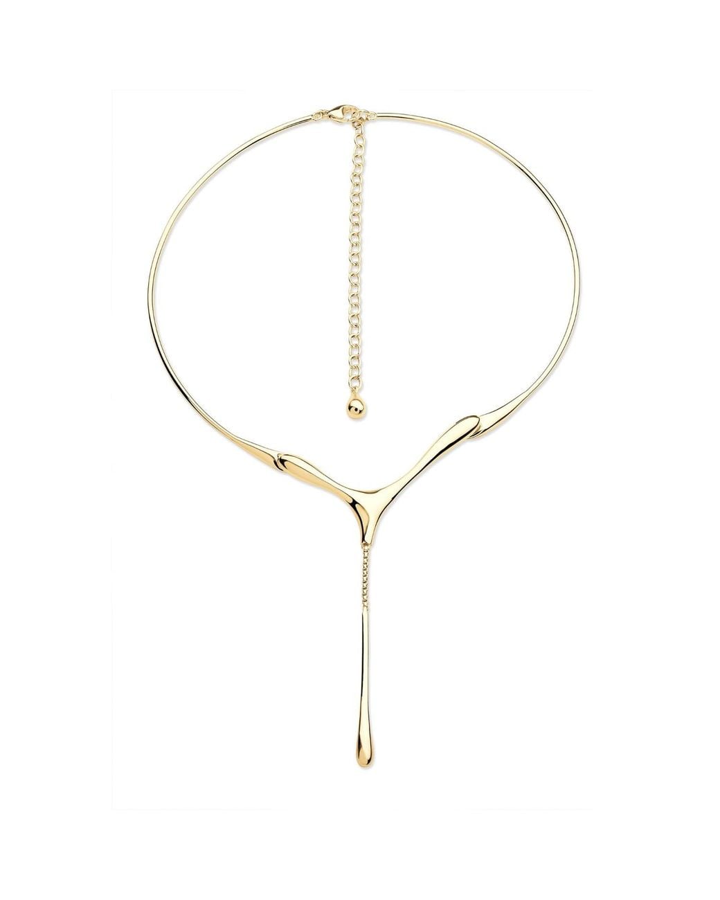 Lucy Quartermaine Metallic One Drop Necklace