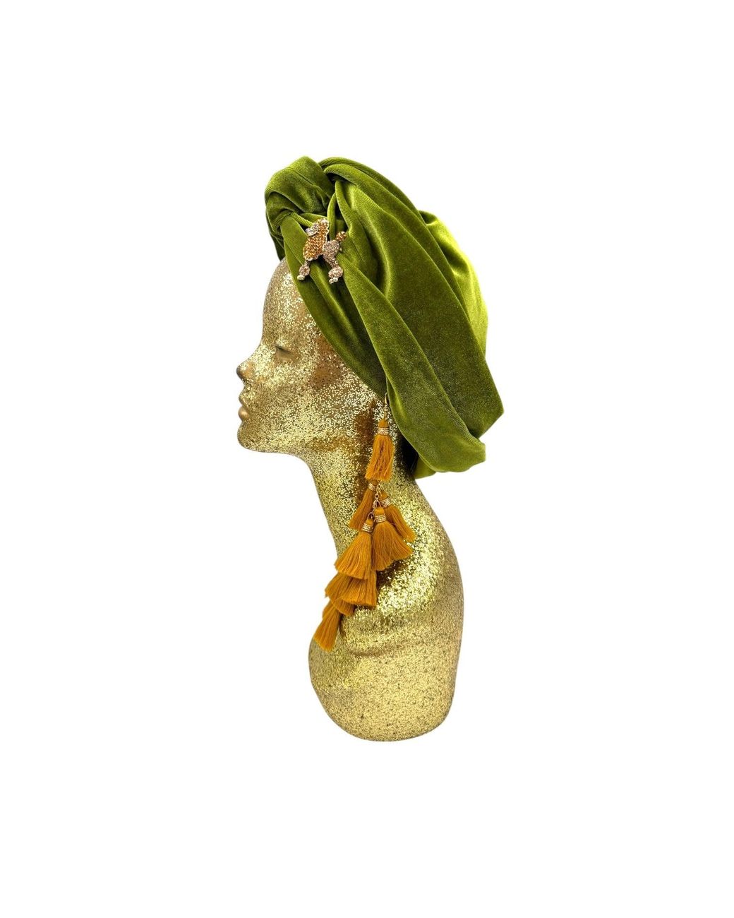 Julia Clancey Yellow Poodle Chacha Turban