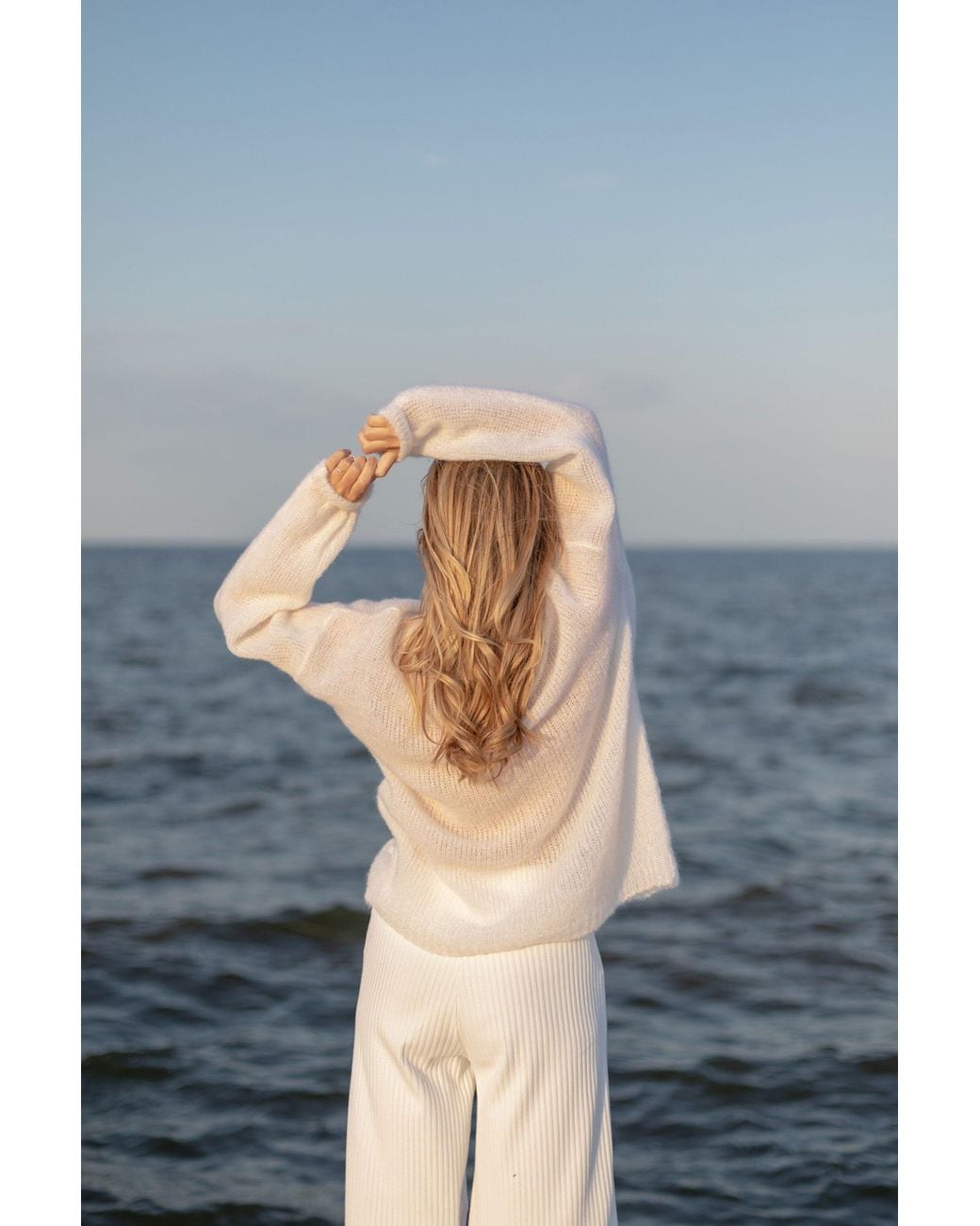 SALANIDA White Melody Soft Mohair Jumper
