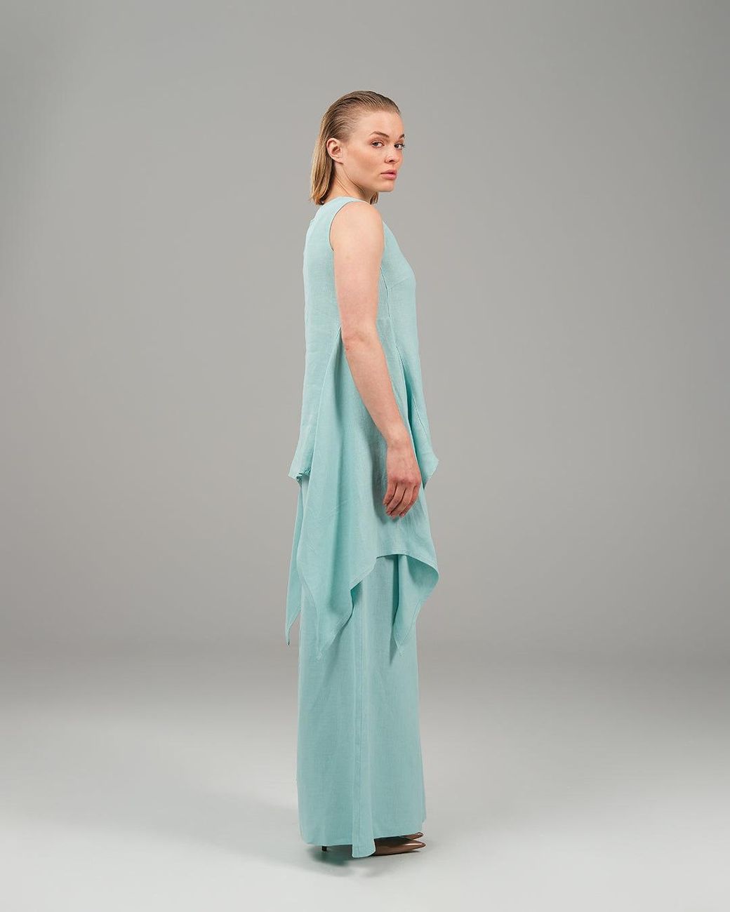 Lumina Eligma Blue The Breeze Ensemble Blouse- Sky