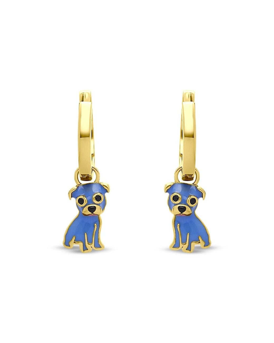 Cloud Haven Metallic Pit Bull Hoops
