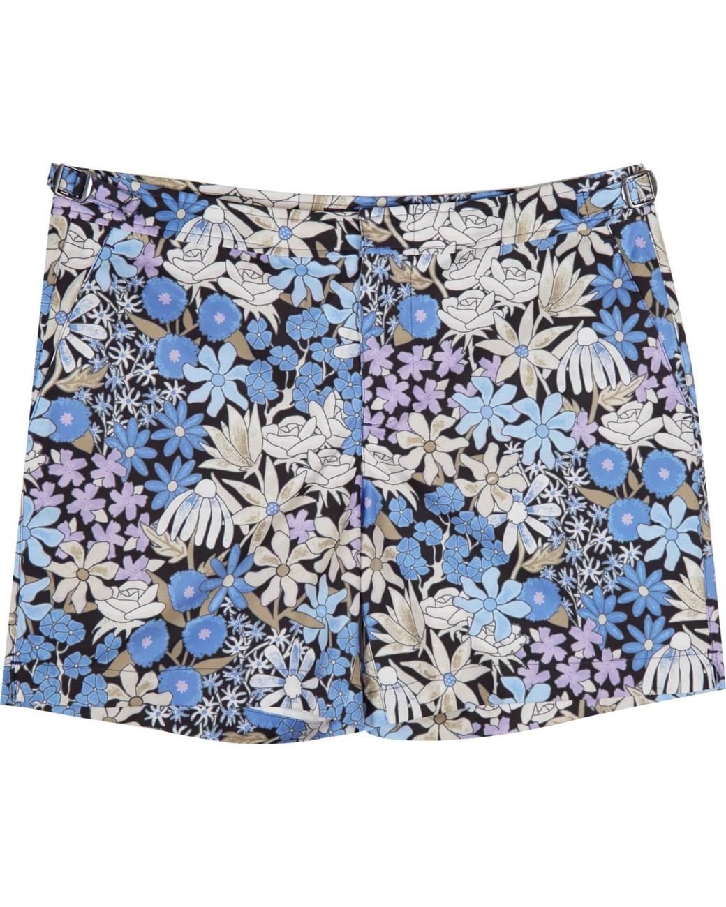 Lords of Harlech Blue Pool Rough Floral Swim Short for men
