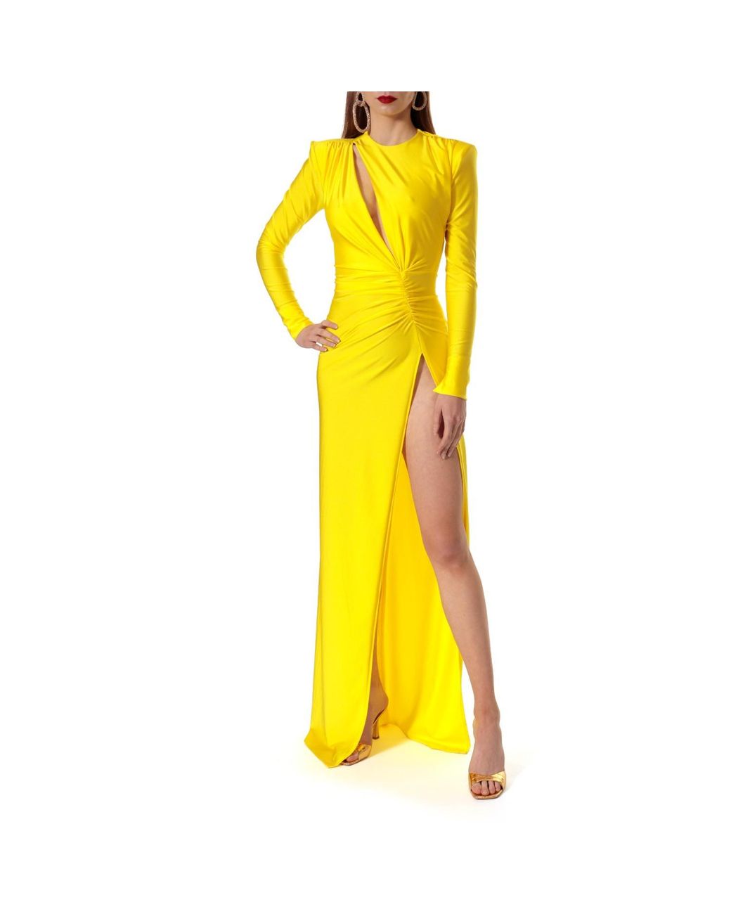 AGGI by HALEWSKI Yellow Adriana Super Dress