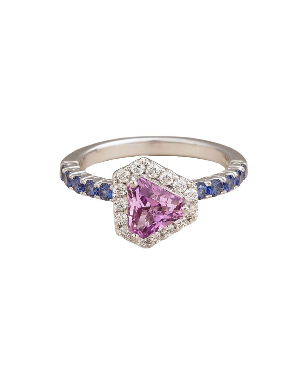 Juvetti Multicolor Diana Ring Sapphire Sapphire Diamond