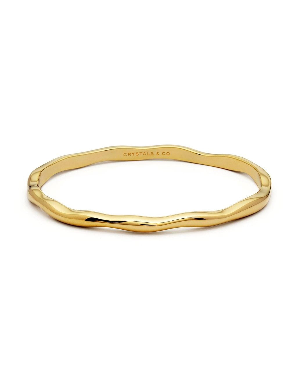 Crystals and Co Metallic Full Wave Bangle